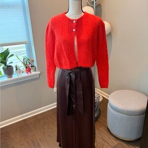 ✨Zara (NWOT) Red Cardigan Sweater Size S✨